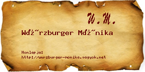 Würzburger Mónika névjegykártya
